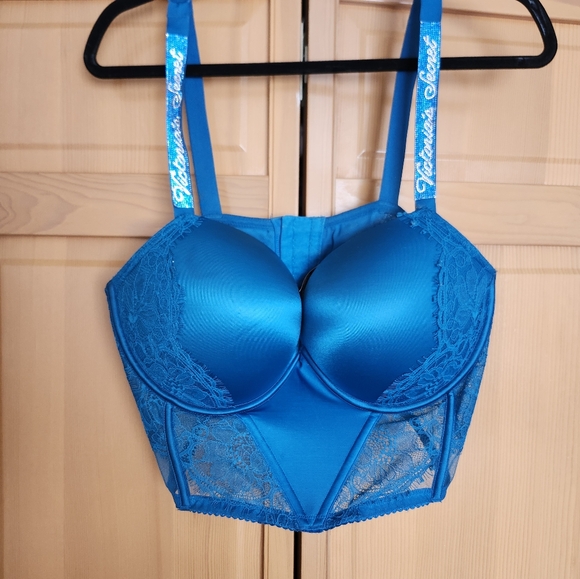 Victoria's Secret Teal Lace Bra - Picture 4 of 9